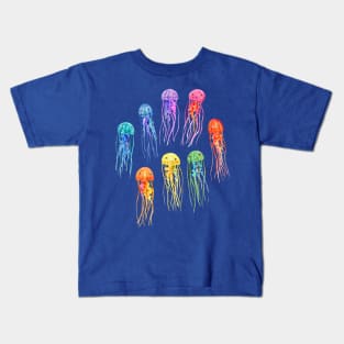 Rainbow Watercolor Jellies Kids T-Shirt